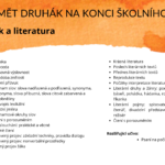 Roční a měsíční osy učiva